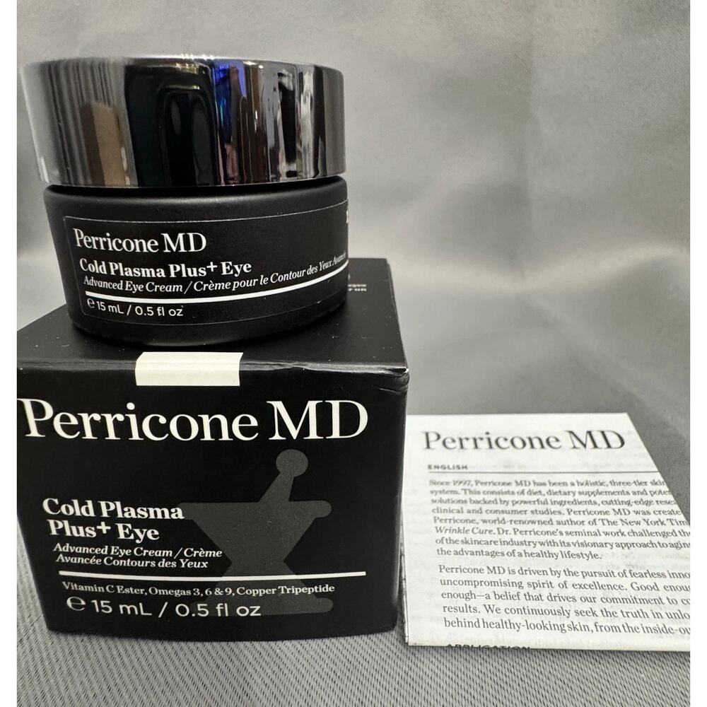 Perricone MD Cold Plasma Plus+ EYE CREAM - 0.5 oz NEW IN BOX
